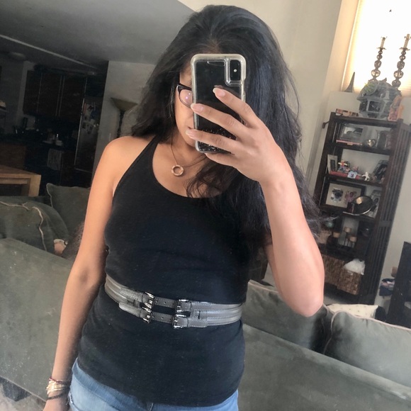 Kenneth Cole Triple Panel Leather Belt - Picture 2 of 11